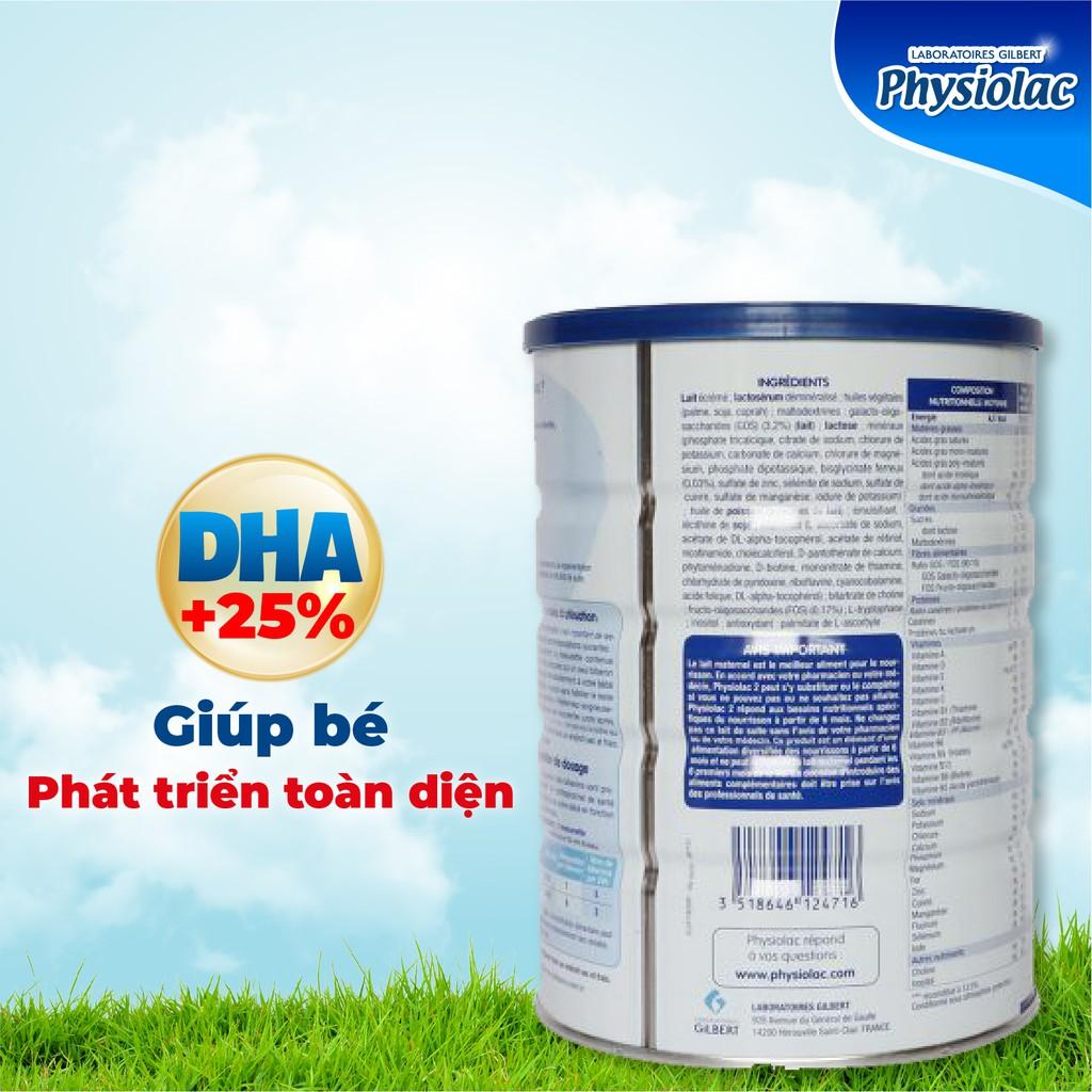 Sữa bột Physiolac 2 900g (Bổ sung DHA)