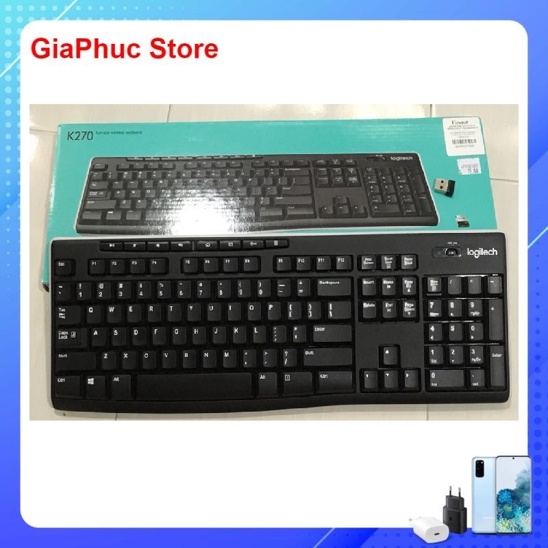 Bàn Phím Logitech K270 Không Dây - Hàng Chính Hãng