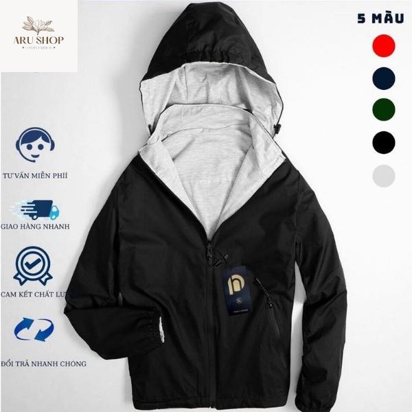 Áo Khoác Gió Nam Nữ Lót Nỉ Siêu Ấm 5 Màu Cơ Bản - Hàng siêu đẹp ARU SHOP