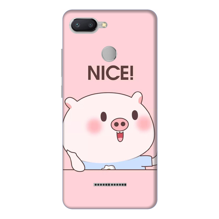 Ốp lưng điện thoại Xiaomi Redmi 6 hình Heo Con Xinh Xắn