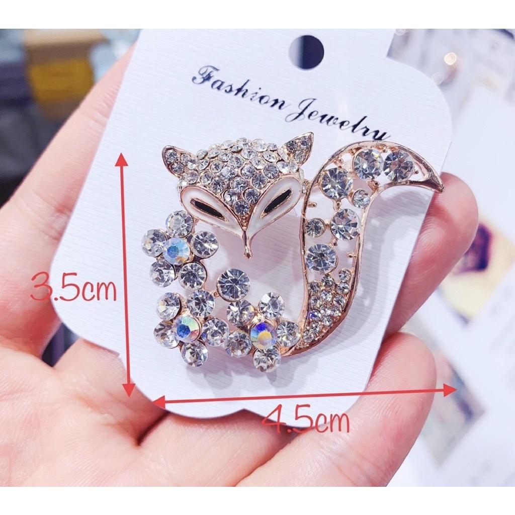 Gim cài áo đính cườm thời trang HLL111