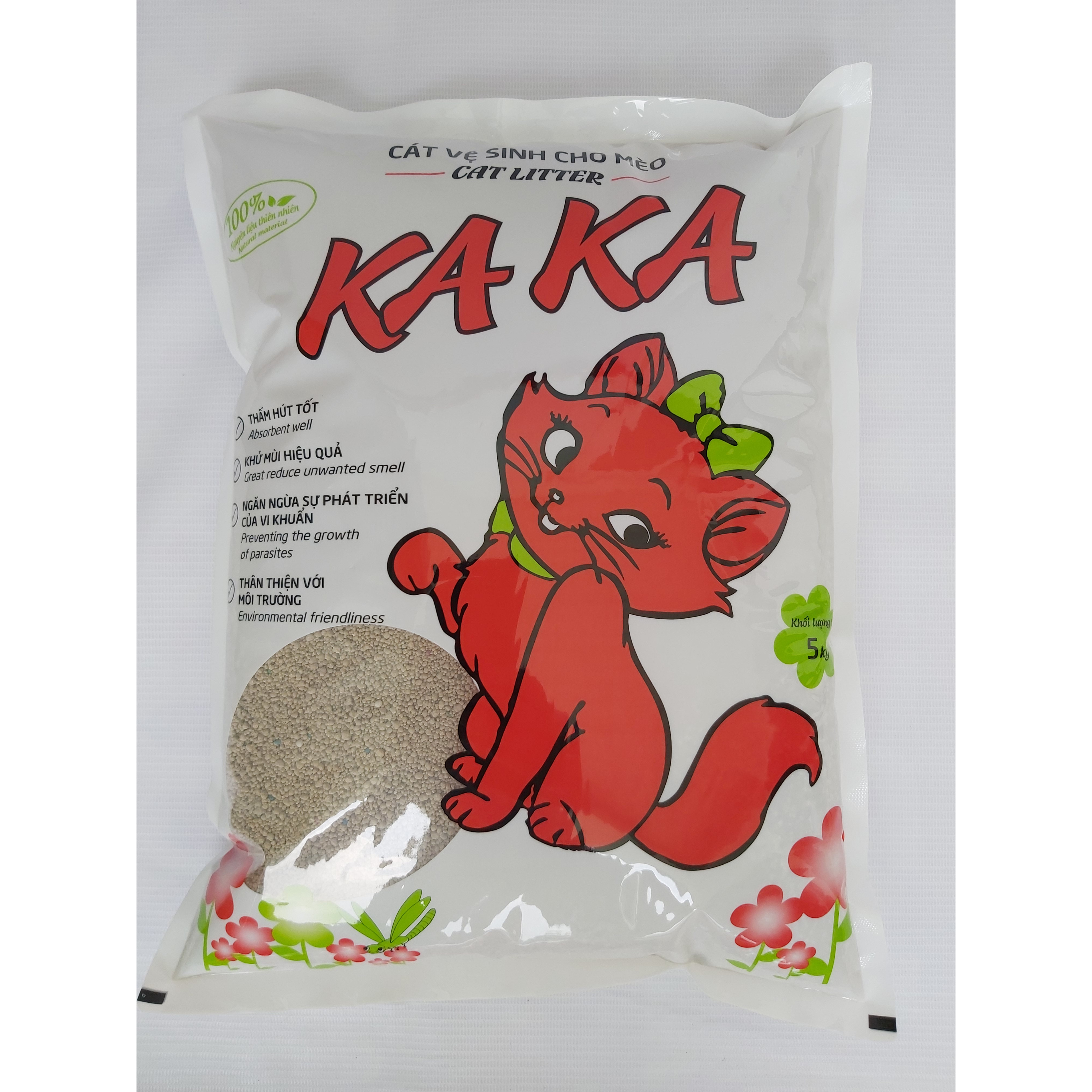 Cát mèo KAKA (hương chanh) túi 12L (giảm 50%)