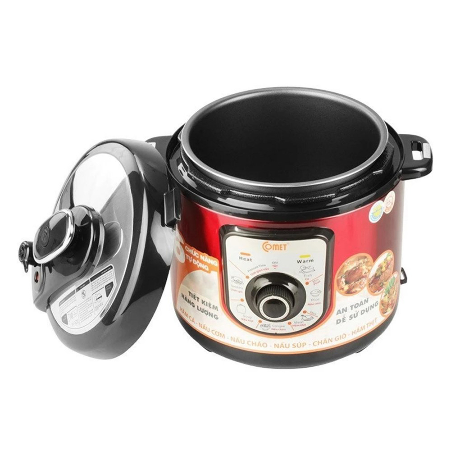 Nồi Áp Suất Comet CM6156R - Đỏ - Hàng Chính Hãng
