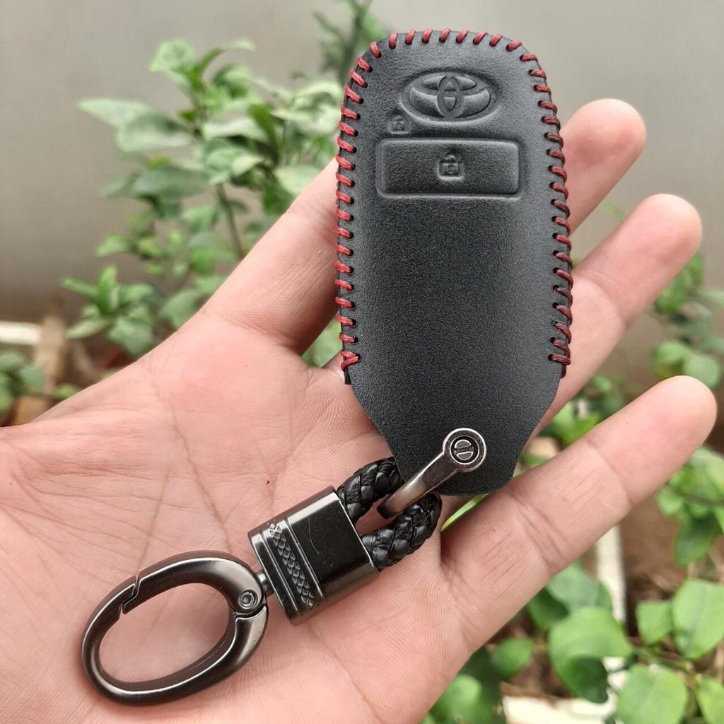 Bao da chìa khoá ô tô TOYOTA Raize, Veloz, AVANZA 2021- 2023, da thật cao cấp, bảo hành 2 năm về da, có khắc tên và sđt,
