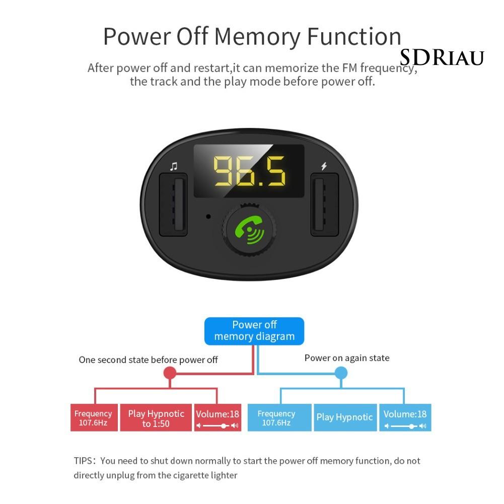 Củ Sạc Trên Ô Tô Qcdz Bt23 Bluetooth Không Dây