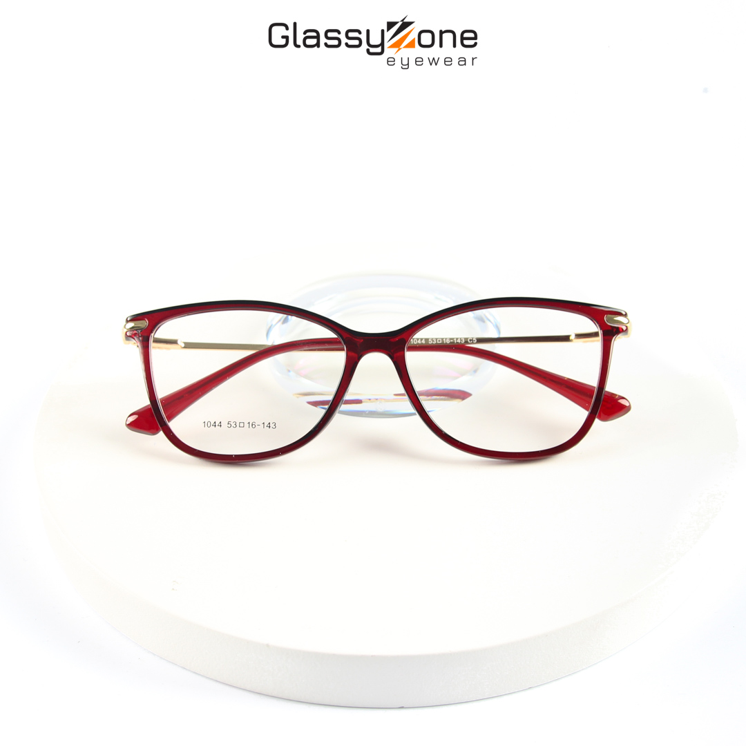 Gọng kính cận, Mắt kính giả cận nhựa dẻo Form mèo Nữ Chase - GlassyZone