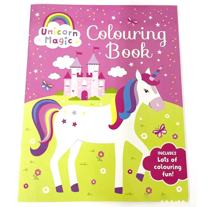 Unicorn Magic Sparkly Activity Case With Bubble Stickers