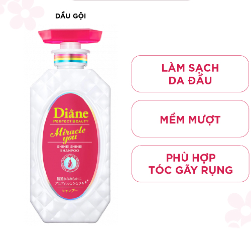 Dầu Gội Kích Thích Mọc Tóc Moist Diane Extra Hair Fall Control 450ml Phục Hồi và Kiểm Soát Tóc Rụng số 1 Nhật Bản