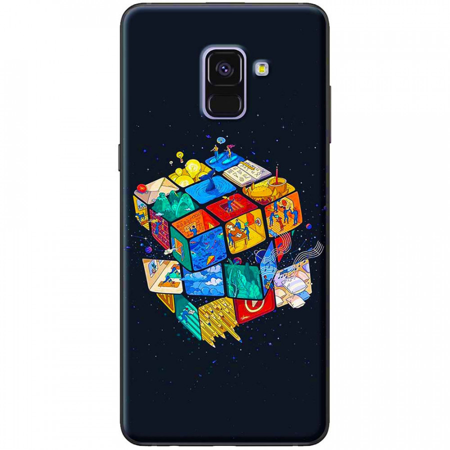 Ốp lưng dành cho Samsung A8 2018 mẫu Rubik