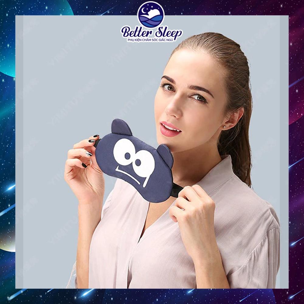 Bịt Mắt Ngủ Hoạ Tiết Ngộ Nghĩnh Có Chứa Túi Gel Làm Mát Vải Polyester– #17 #BMNBS05