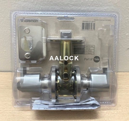 Khoá tròn gạt cho cửa toilet Gateman GM3800-2T US15 của hãng Yale- loại khóa tay gạt cao cấp