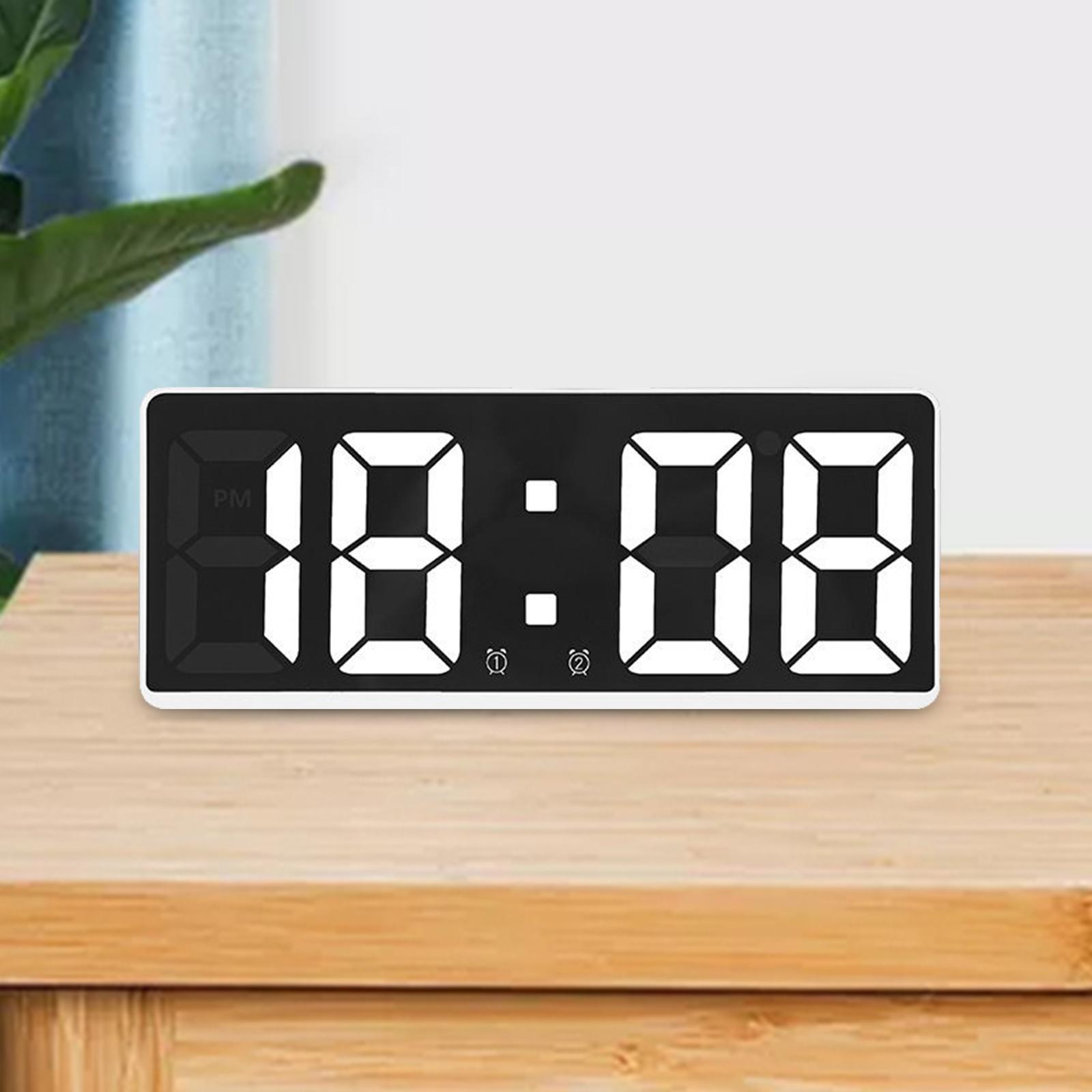 Large Number Clock Table Date LED Display for Elderly Home