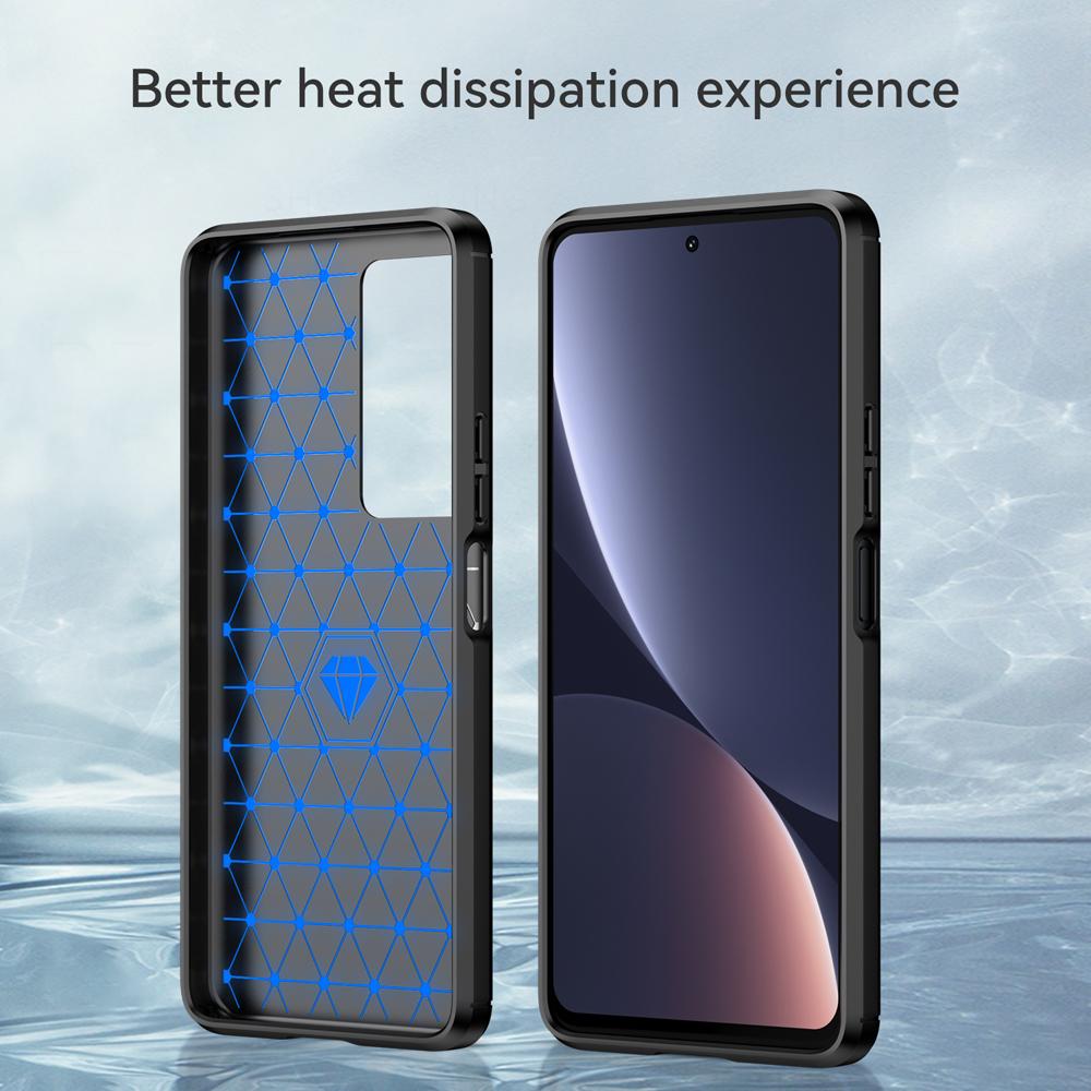 Ốp lưng dành cho Xiaomi Redmi K40S Poco F4 ốp silicone mềm Carbone phay xước chống sốc chống vân tay