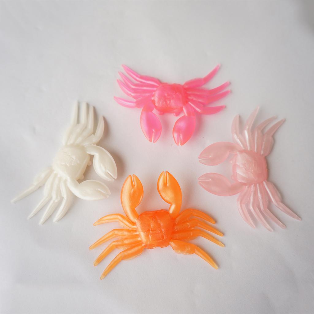 6PCS Crab Artificial Lure Soft Fishing Lures Lifelike Shrimp Baits