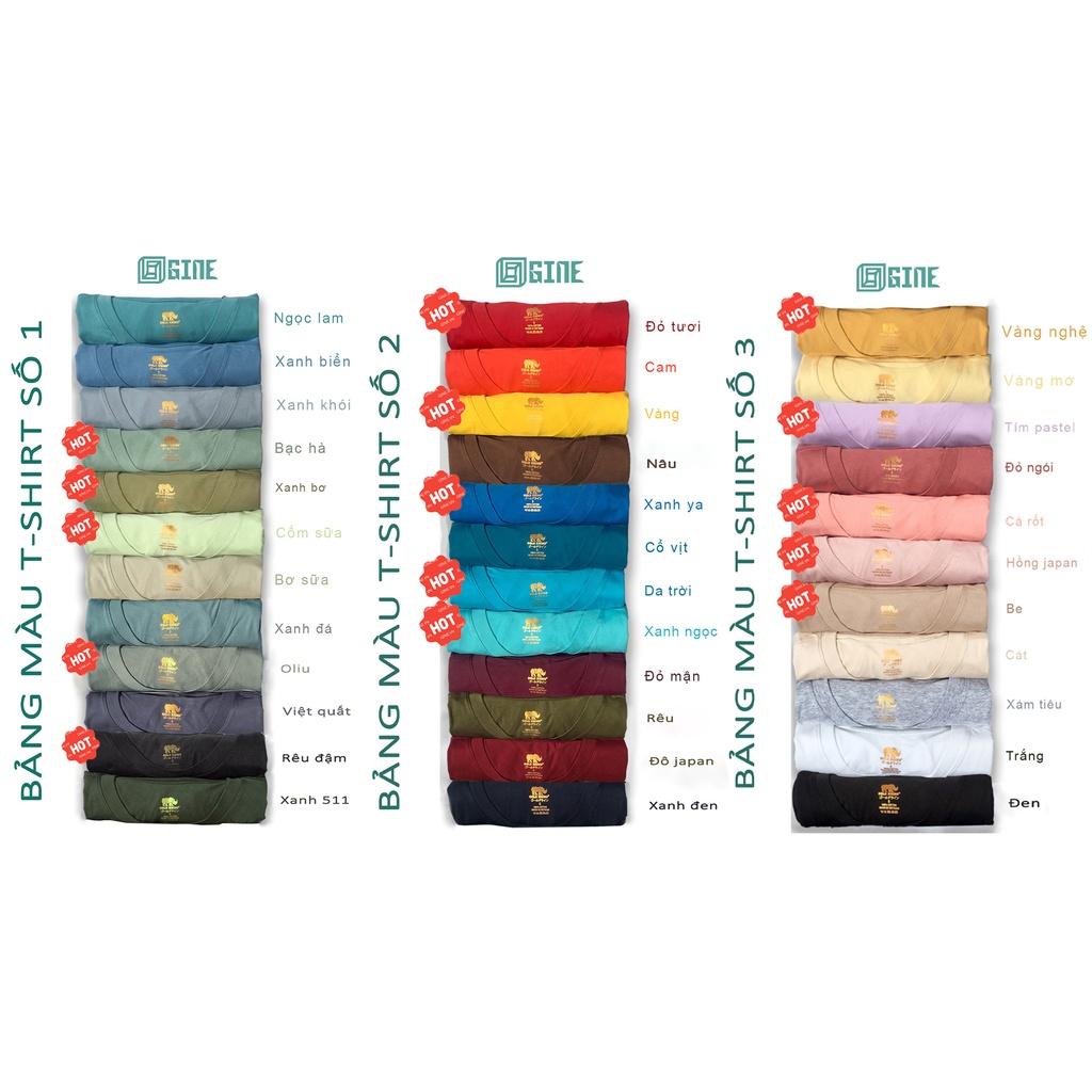 Áo phông nữ form rộng cá tính GINE, 100% Cotton Organic nhiều màu - Bộ màu số 4