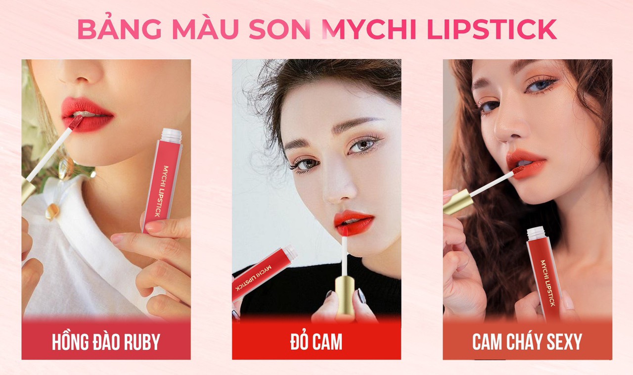 Son Mychi Lip Stick - son kem lỳ Mychi chính hãng giá sỉ