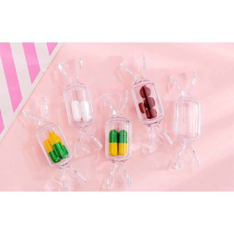 Hộp Đựng Bông Tai Hình Kẹo Trong Suốt Độc Đáo H94