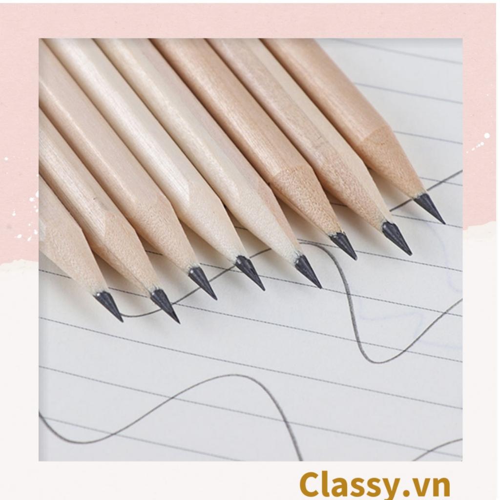 Bút Chì HB Classy Lục Giác và tam giác Gỗ Thiên Nhiên PK652