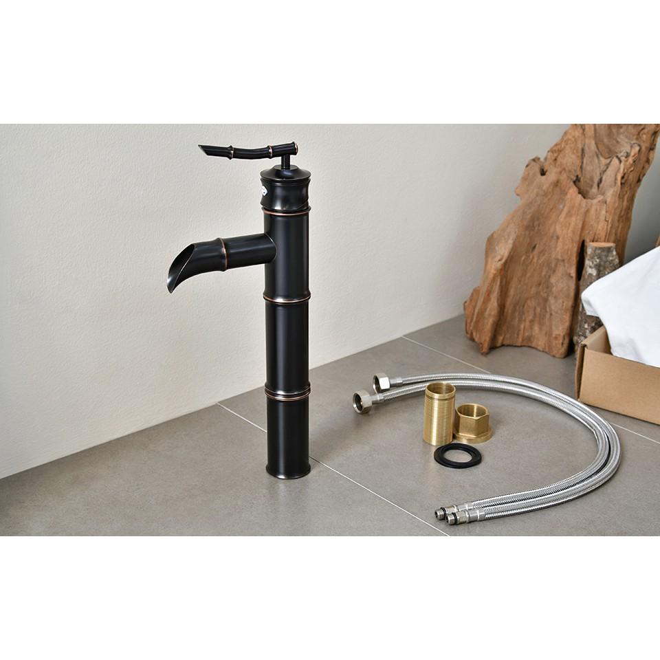 Vòi Lavabo nóng lạnh đồng đúc cổ điển cao cấp