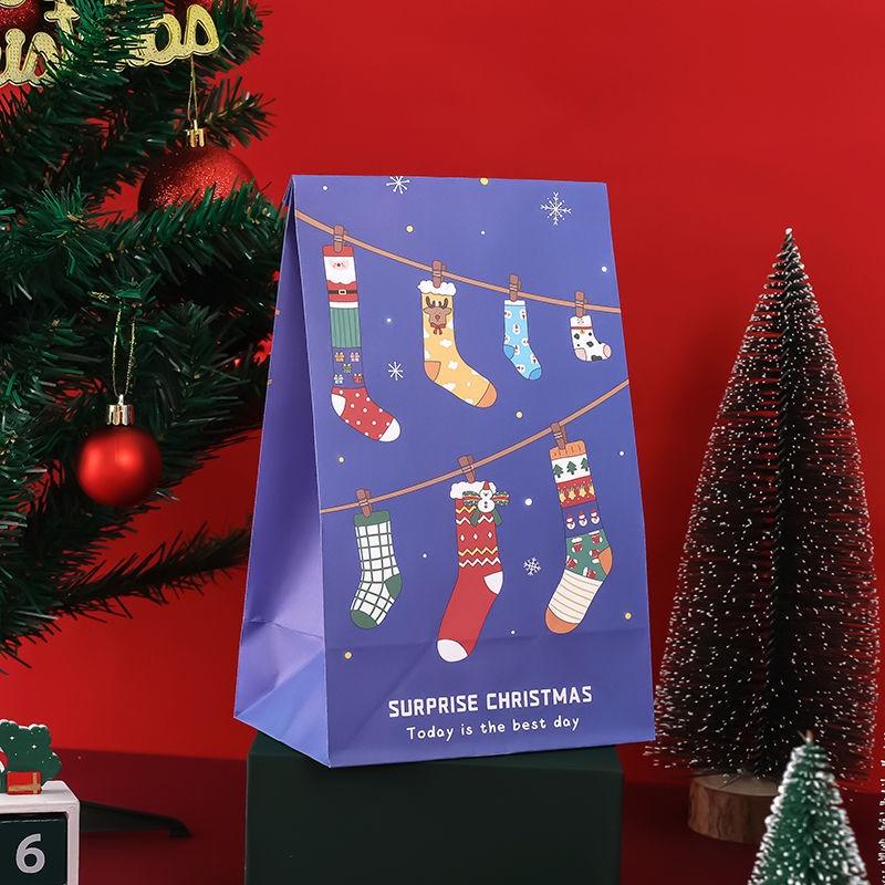 Set 6 túi giấy đựng quà Giáng Sinh