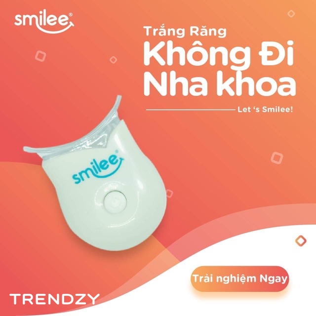 Bộ tẩy trắng răng tại nhà Smilee - Nhập khẩu USA - Làm trắng răng lên từ 3 - 6 tone chỉ với 20 phút - Đạt chuẩn ISO 22716:2007