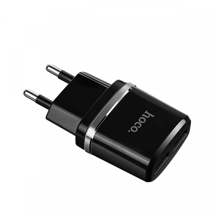 Adaptor 2 cổng USB HoCo C12 2.4A - Hàng Chính Hãng