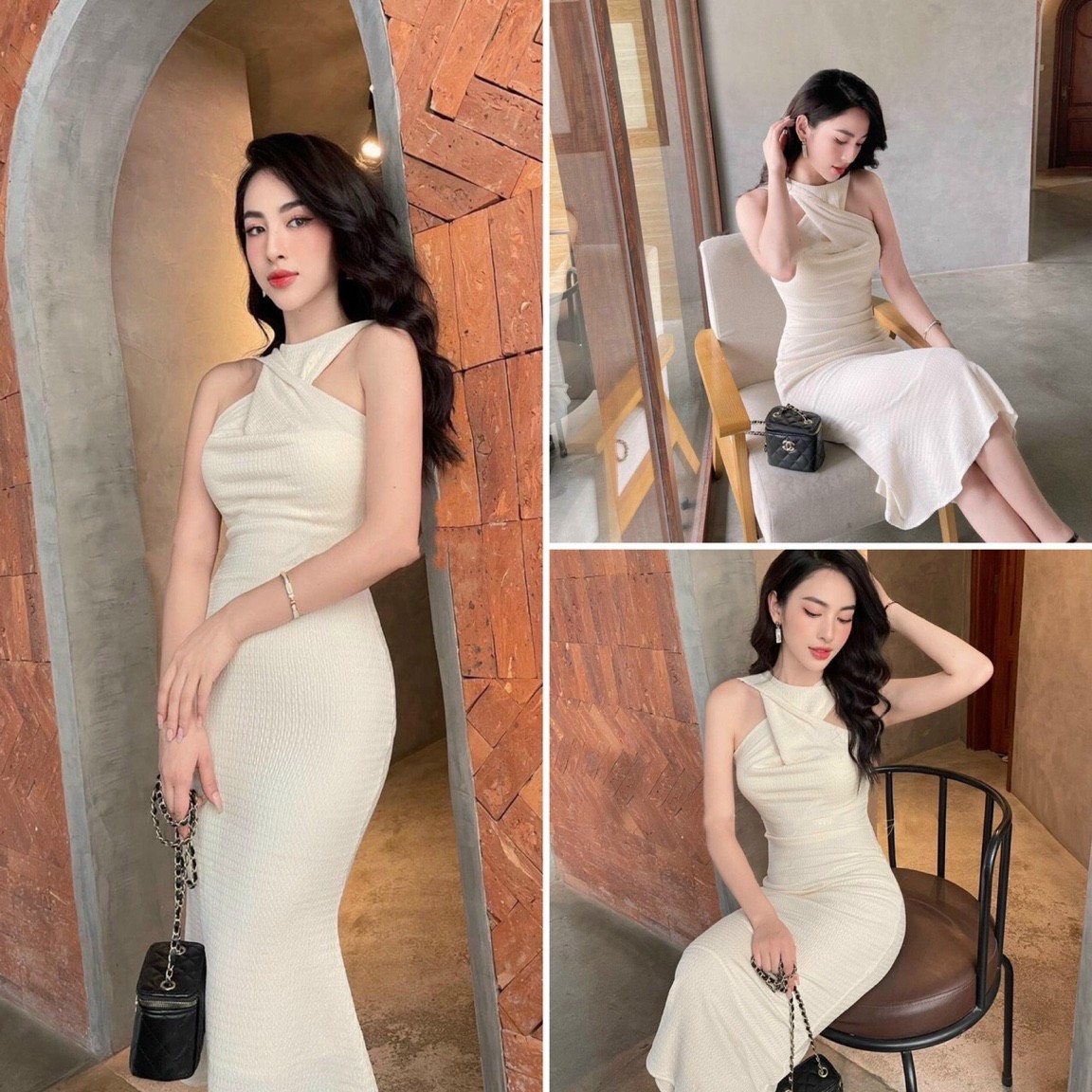 ĐẦM BODY CỔ YẾM