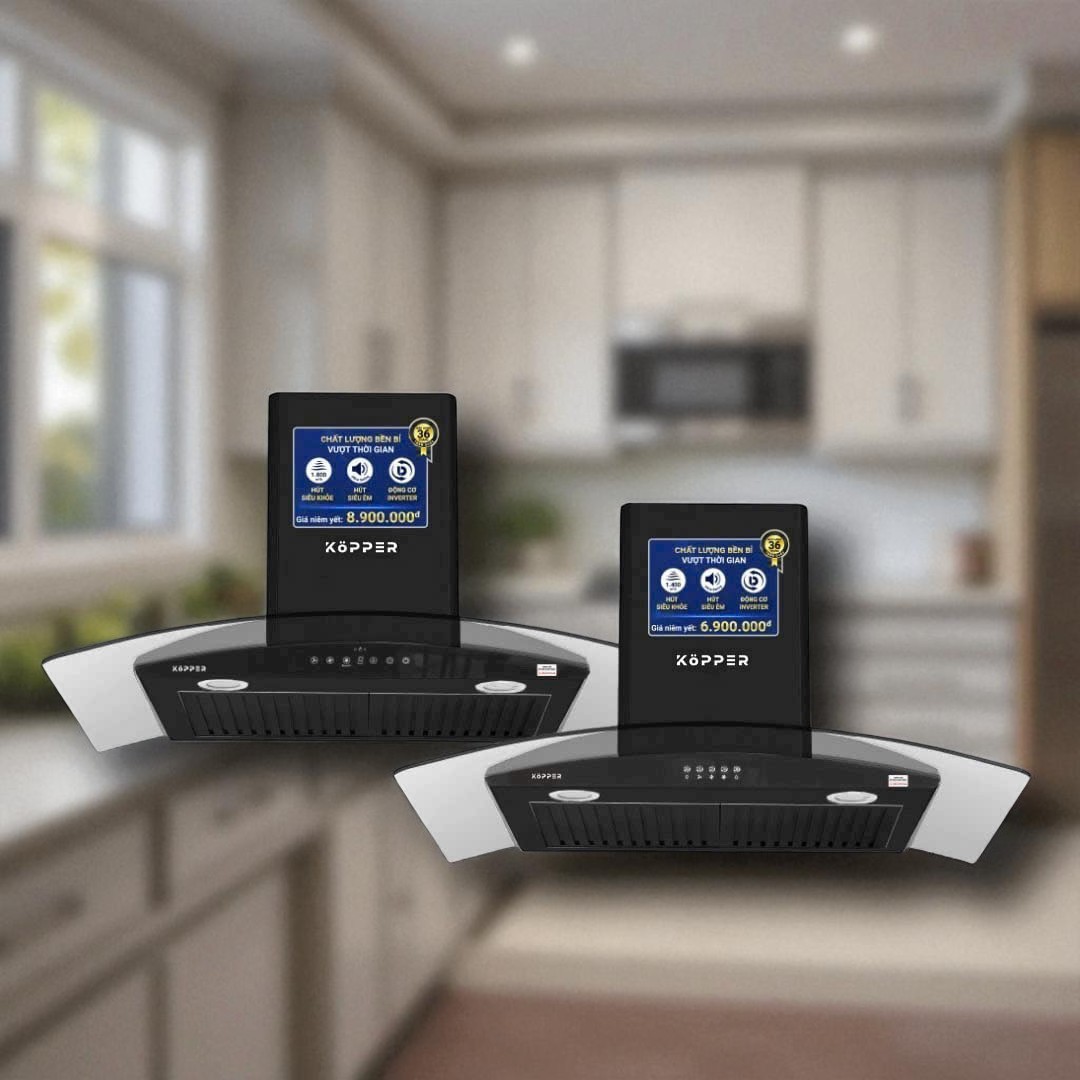 Máy Hút Mùi Nhà Bếp Kính Cong Kopper KP70A/70C Hàng Chính Hãng