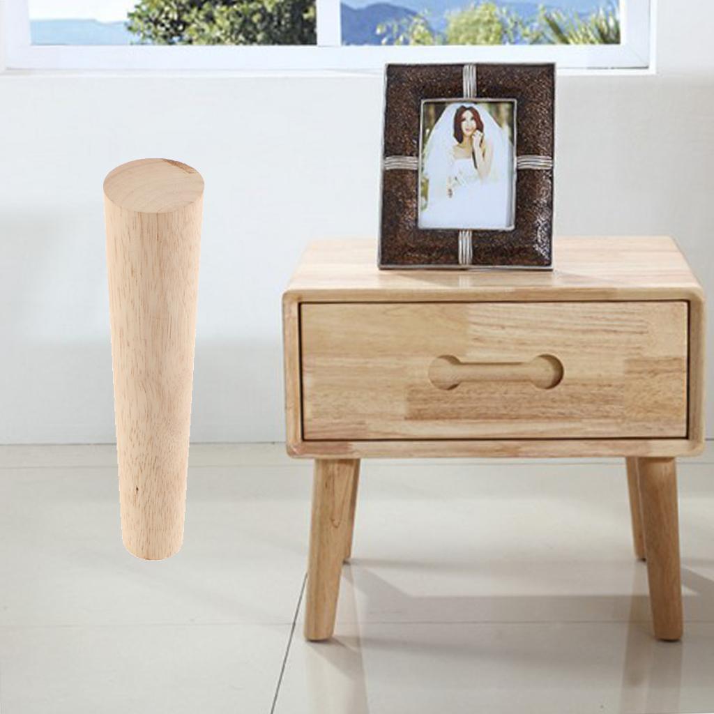 Pack 4, 18CM Universal Solid Wood Furniture Leg Sofa Leg Table Leg Desk Feet