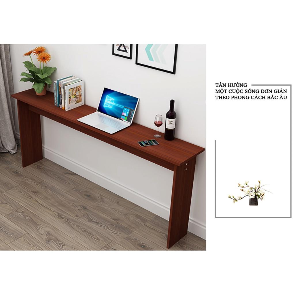 Bàn làm việc thông minh tiết kiệm không gian , bàn gỗ nhỏ decor cho phòng nhỏ hẹp 100x30x72cm