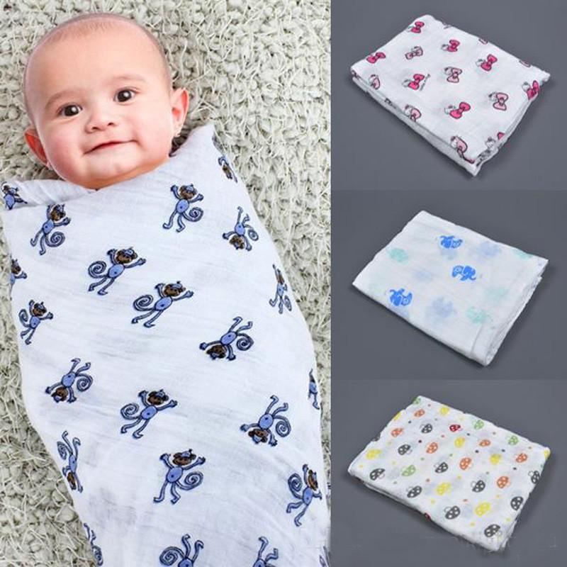 Khăn ủ quấn Aden cho bé, Khăn tắm Aden cotton cho bé cỡ đại (120x120cm)