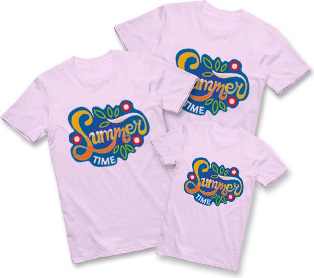 Áo Thun Gia Đình ATLAN Mã TKA54 Mau Hông Phân - 4XL-L - 5