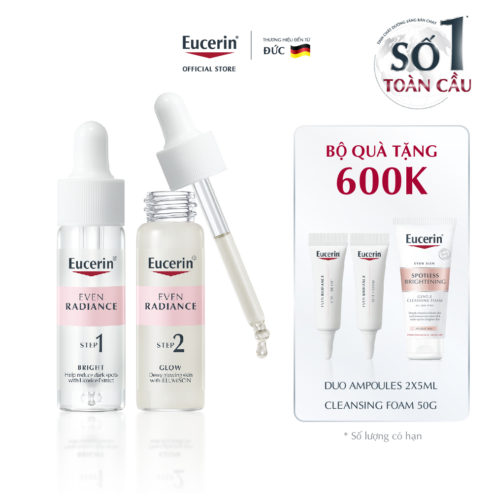Tinh chất dưỡng sáng 2 ống Eucerin Duo Ampoules