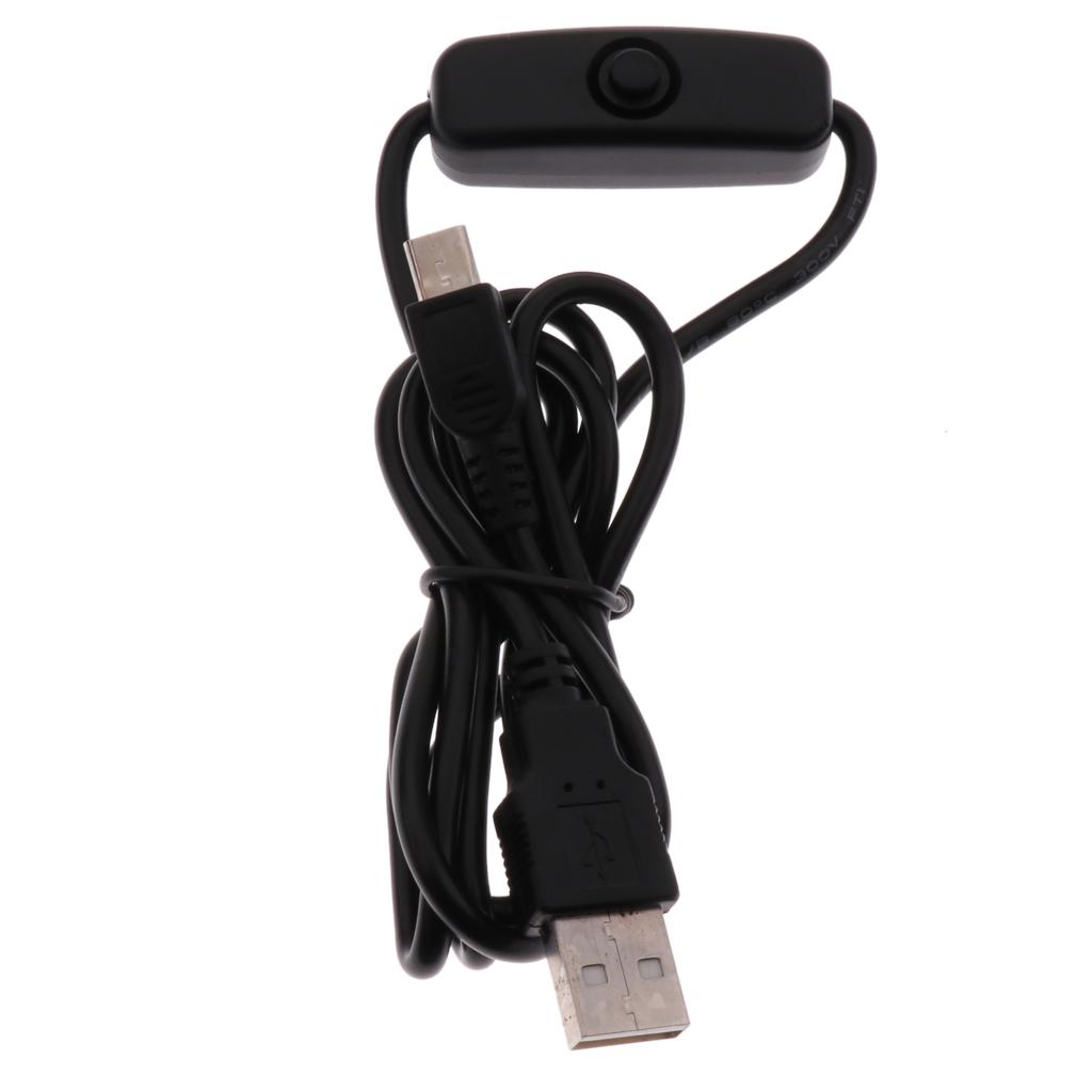 Nguồn Micro USB Sạc Cáp TRÊN TẮT/MỞ Cho Raspberry Pi