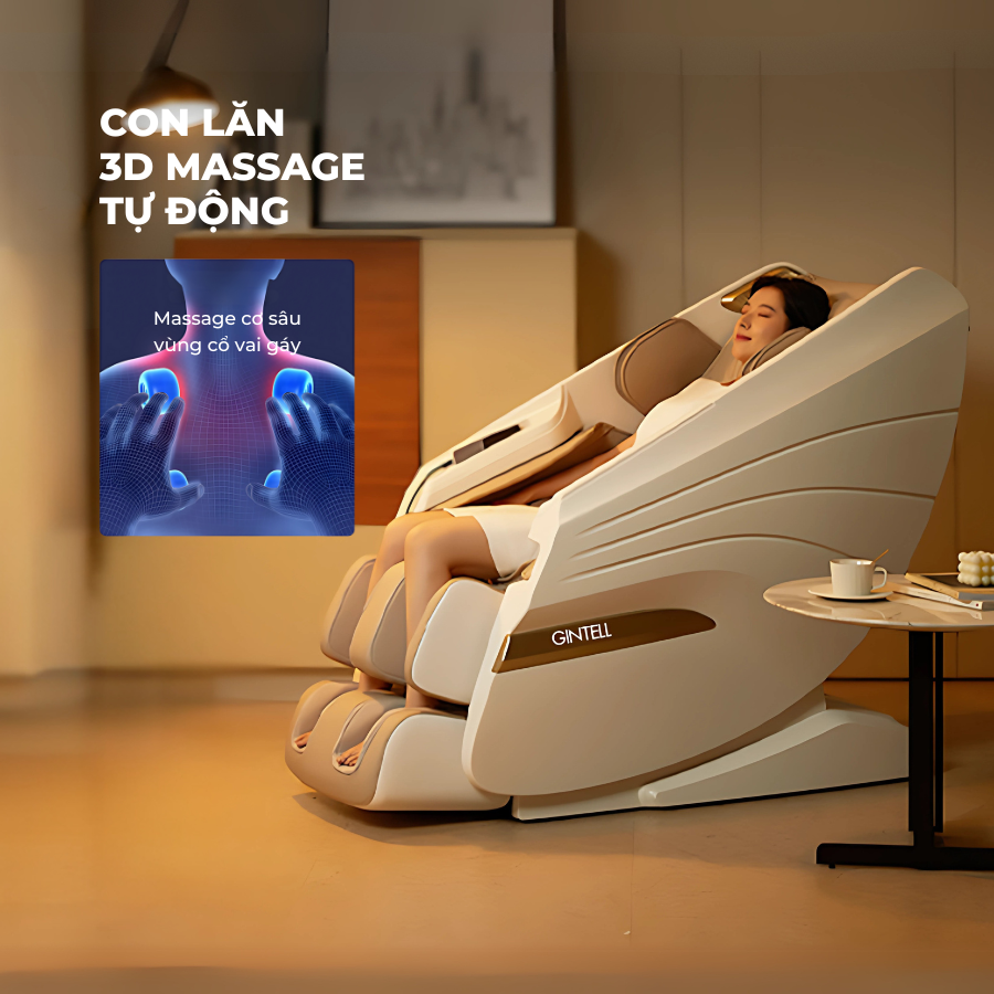 |GIÁ HẤP DẪN| Ghế massage toàn thân GINTELL S3 PLUS SUPER CHAIR | 2 Năm bảo hành chính hãng