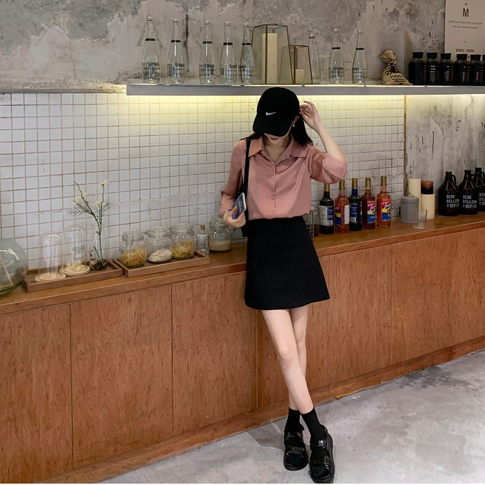 Áo Sơ Mi Công Sở Nữ Trơn Vải Lanh - Lụa Dài Tay Phong Cách Hàn Quốc Sang Trọng JD41