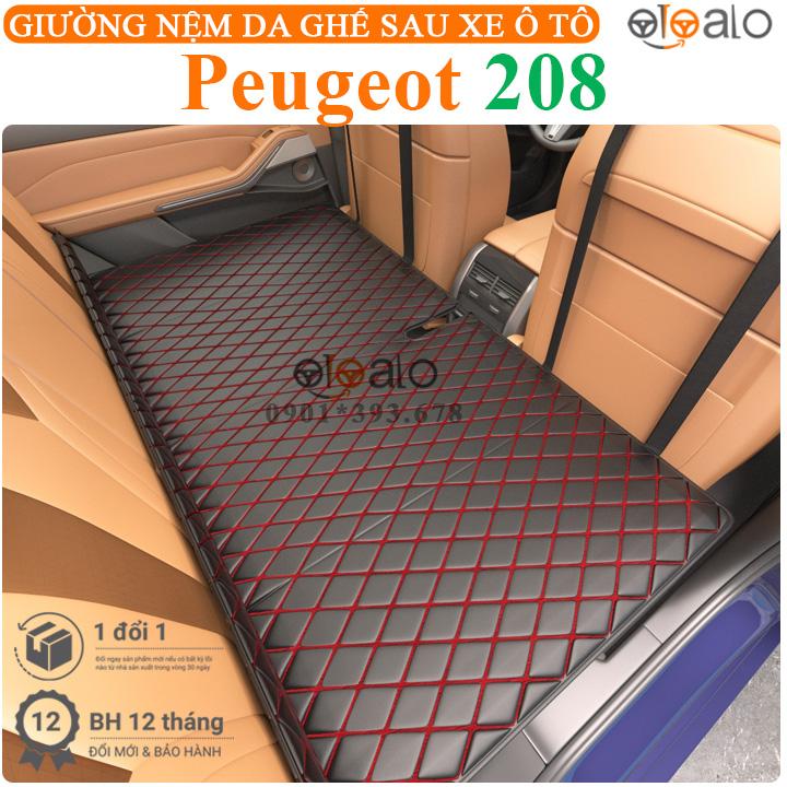 Giường đệm da xe ô tô Peugeot 208 PU cao cấp - OTOALO