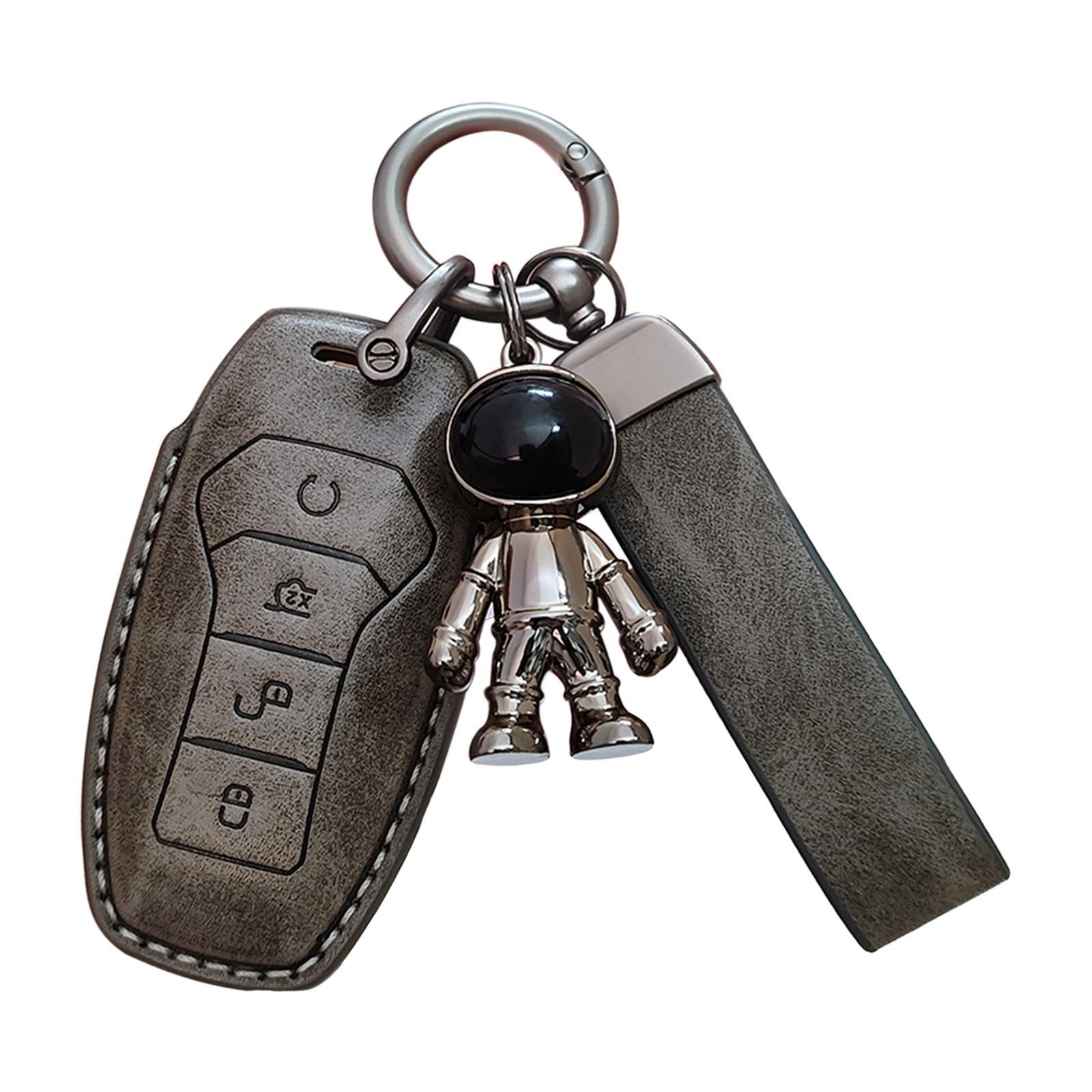 Car Key Fob Cover Protector Wear Resistant Waterproof Soft Automotive Key Case Holder with Keychain for Yuan Plus Atto 3