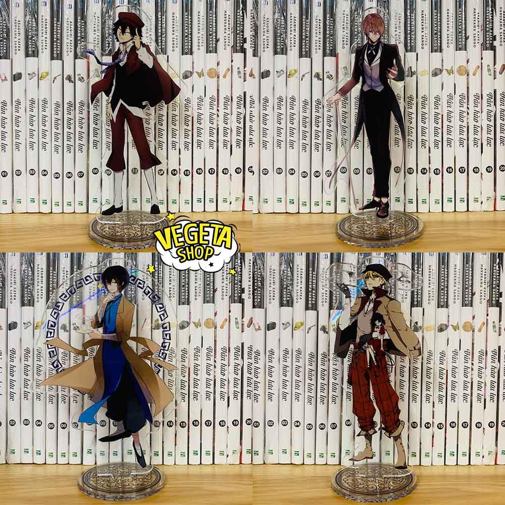 Mô Hình Tượng Standee Acrylic Mica 2 mặt - Bungo Stray Dogs - Văn hào lưu lạc - Dazai Osamu Chuya Nakahara Atshushi