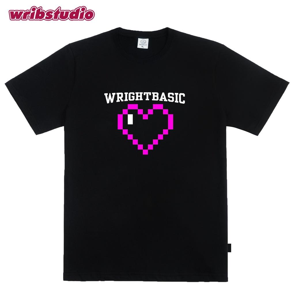 Áo thun đơn giản basic wrib trái tim wright pink heart hot trend 2022