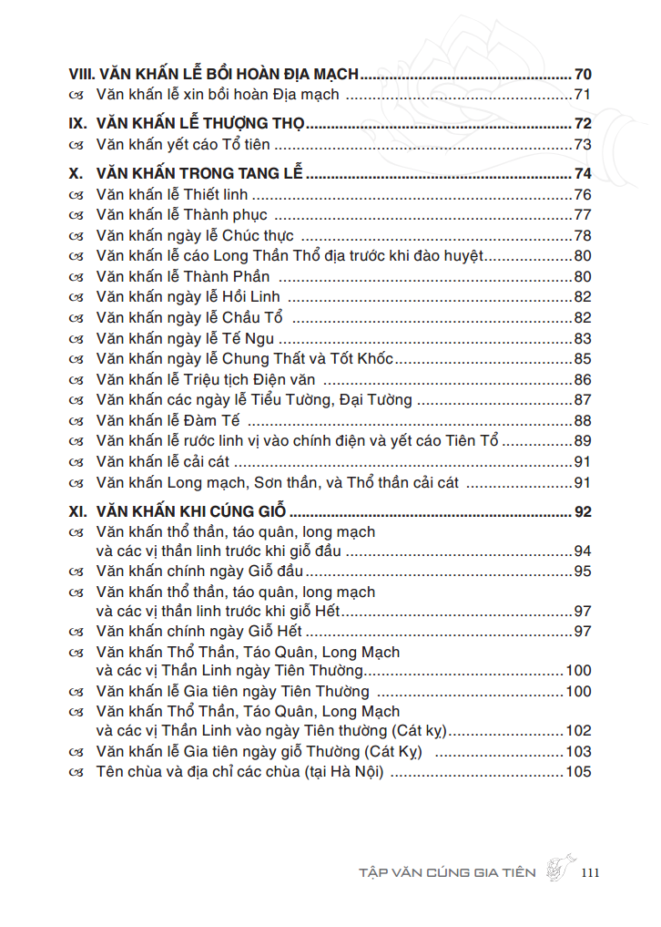 Tập Văn Cúng Gia Tiên