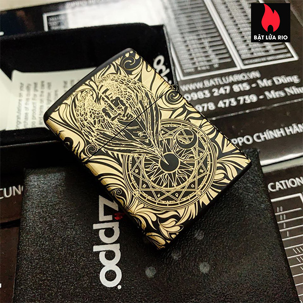 Bật Lửa Zippo 218 Khắc Thiên Thần 5 Mặt – Zippo 218.Thienthan