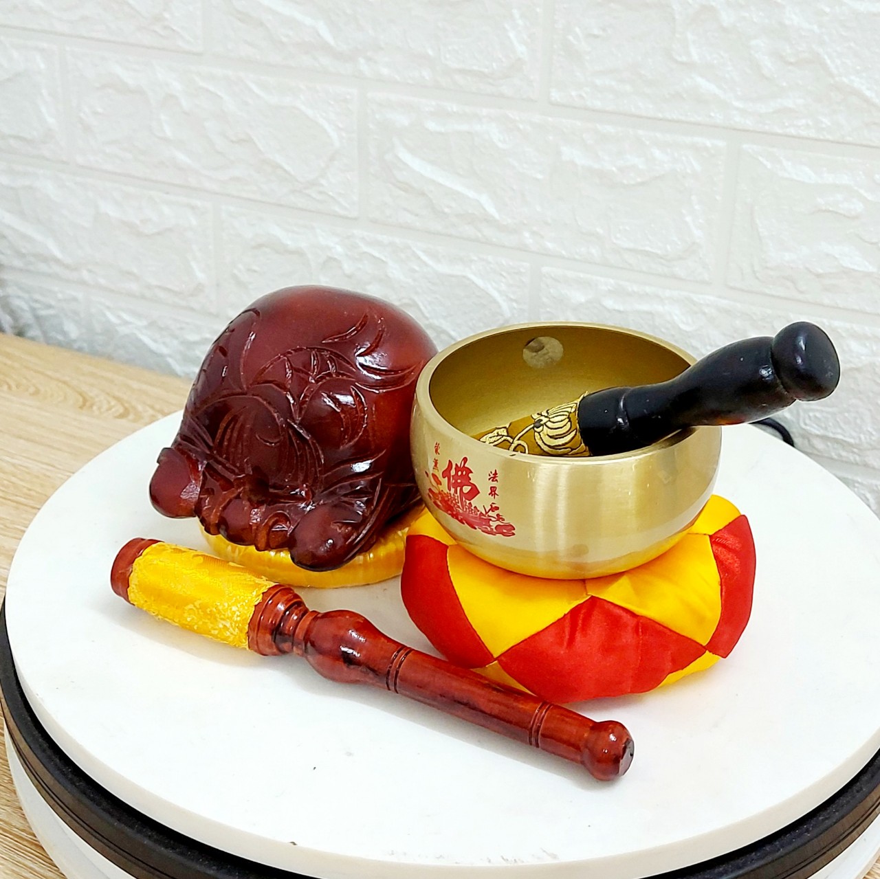 Chuông mõ tụng kinh 4inch hàng đẹp