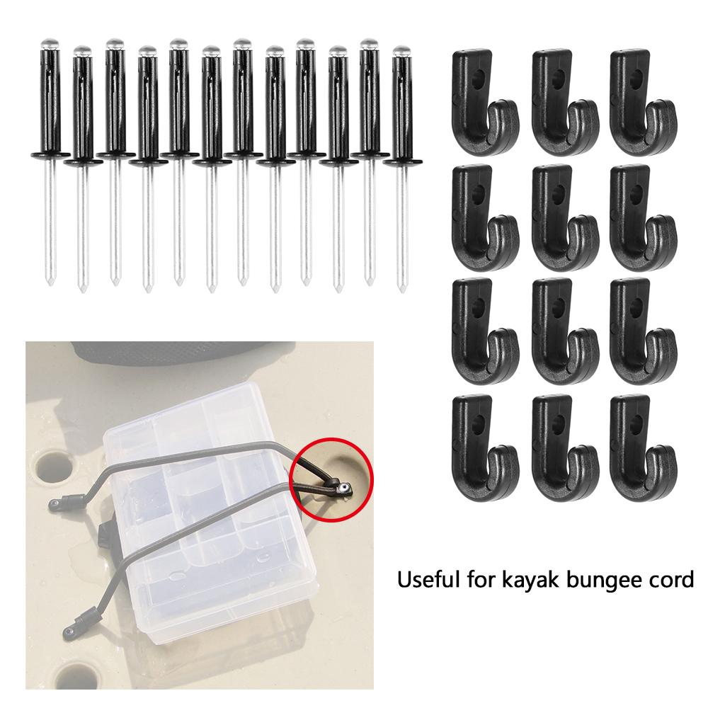 Phụ kiện 12 đinh tán và móc cho thuyền Kayak