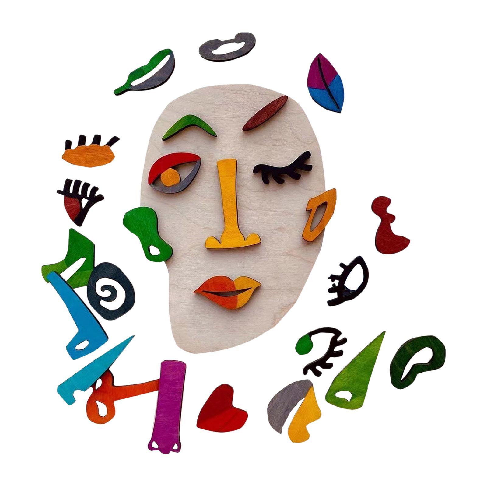 Wooden Puzzle Toys Building Blocks Toys Detachable Art Puzzle for Boys Girls