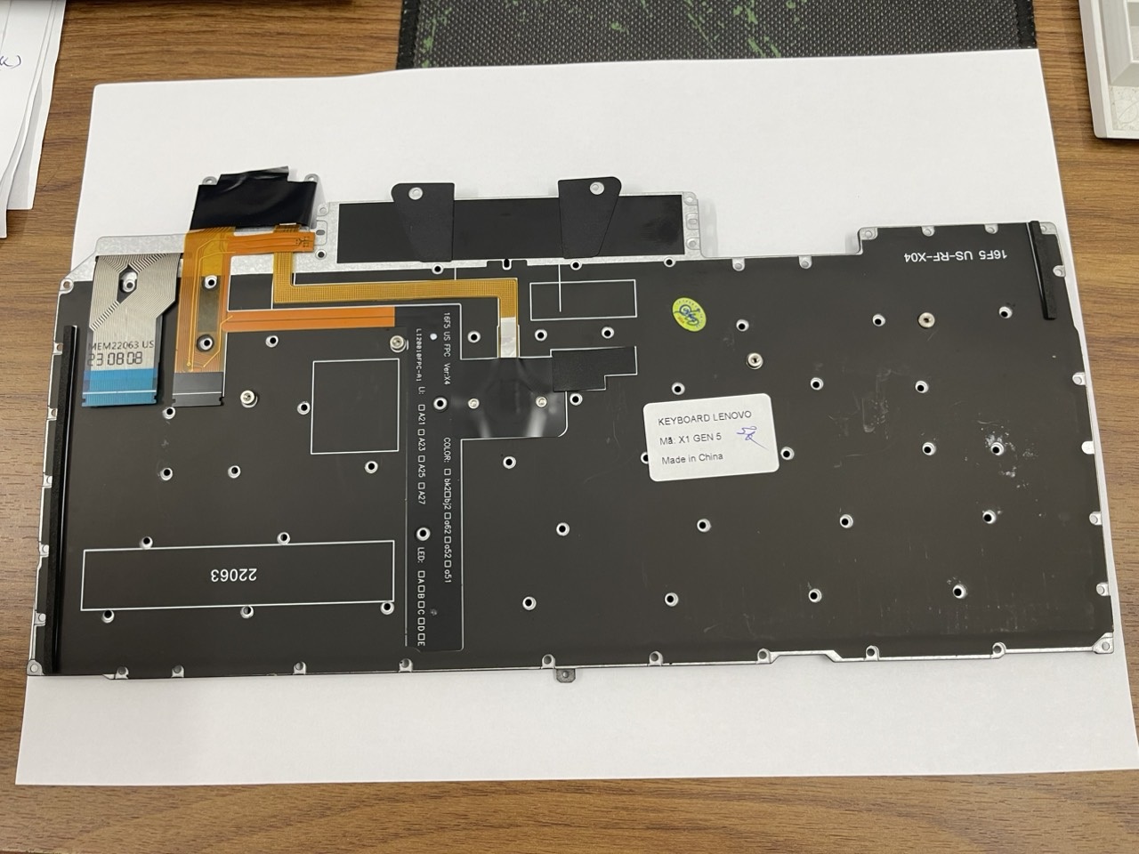 Bàn phím dành cho Laptop Lenovo ThinkPad X1 Carbon 5TH (Gen 5) 2017/6TH 2018 Keyboard US Backlit hàng nhập khẩu