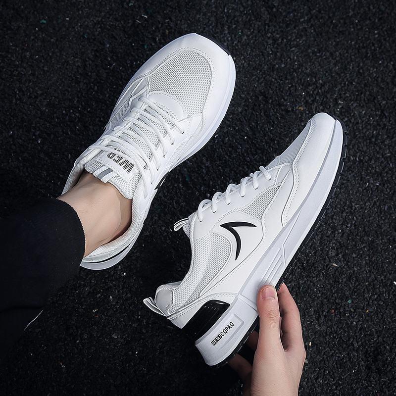 Giày thể thao Sneaker da phối lưới dành cho nam phong cách năng động, trẻ trung AG0156