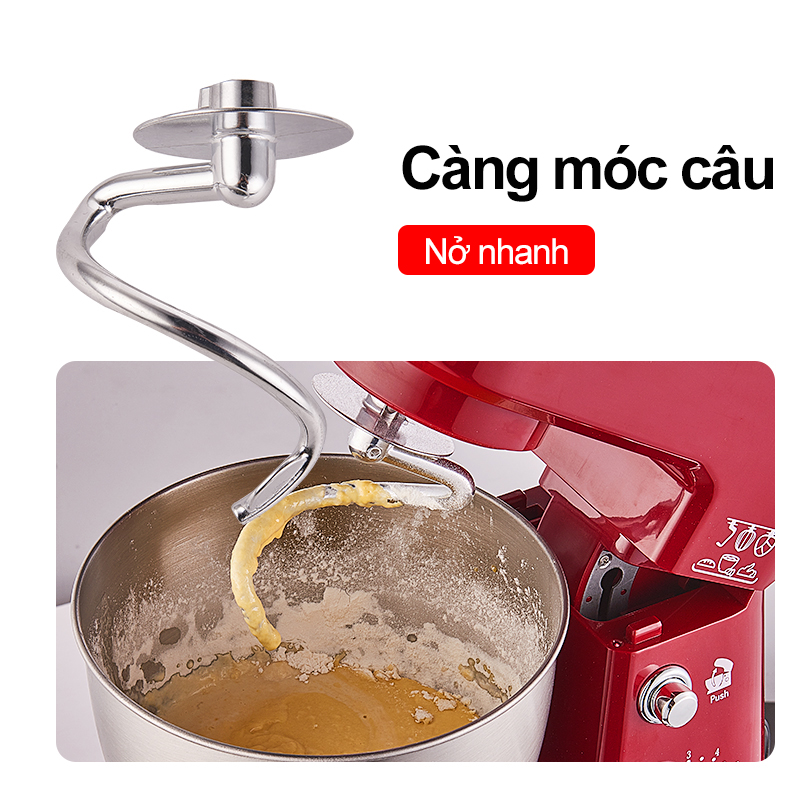 Máy trộn bột máy đánh trứng cỡ lớn đa năng bát inox 5 lít/6.5 lít công suất 1000W /1300W