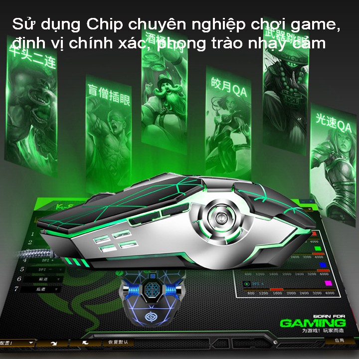 Chuột chuyên game q7 - hàng nhập khẩu