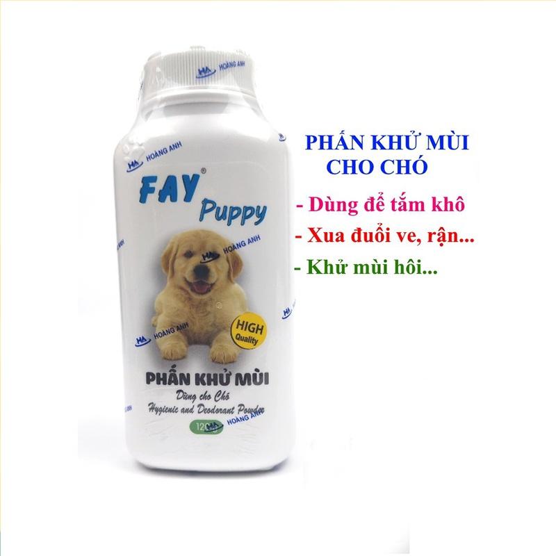 Bột tắm khô cho chó mèo Fay - Phấn tắm khô cho chó mèo Fay